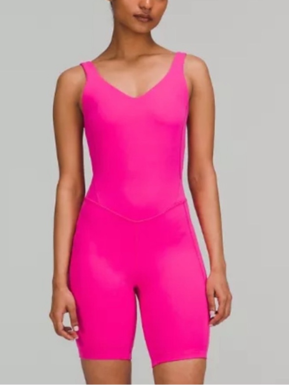 Lululemon Align Bodysuit 8” Sonic Pink Size 6